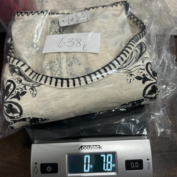 Vocal Assymetrical Floral Print Rhinestone Accents Tank Top Size XL Relaxed NWT - Picture 10 of 10